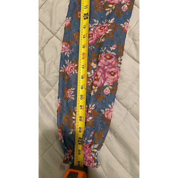 Matilda Jane Women’s Size XS Blue Pink Floral Midi Dress Indie Boho Peasant - Picture 4 of 15